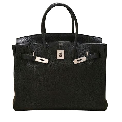 hermes packetbox 16341|Birkin 35 leather handbag Hermès Black in Leather .